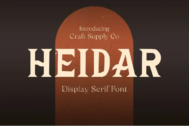 Heidar Demo font