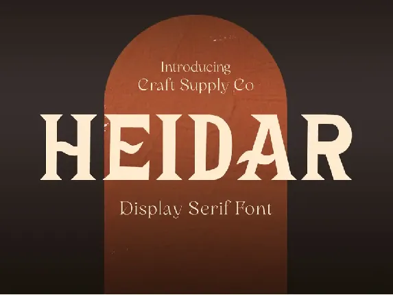 Heidar Demo font