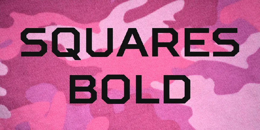 Squares Bold font