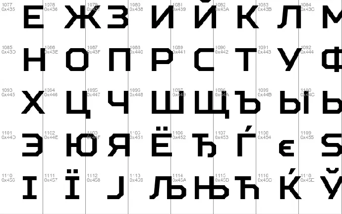 Squares Bold font