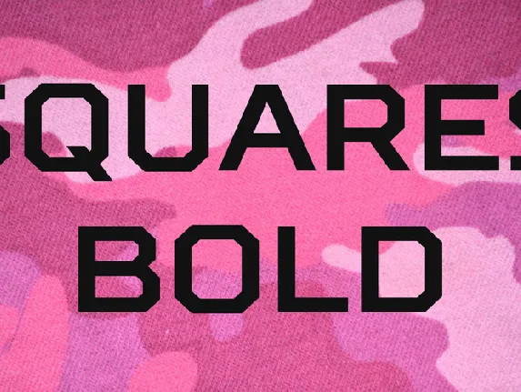 Squares Bold font