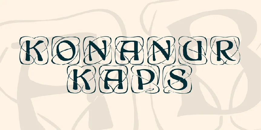 Konanur Kaps font