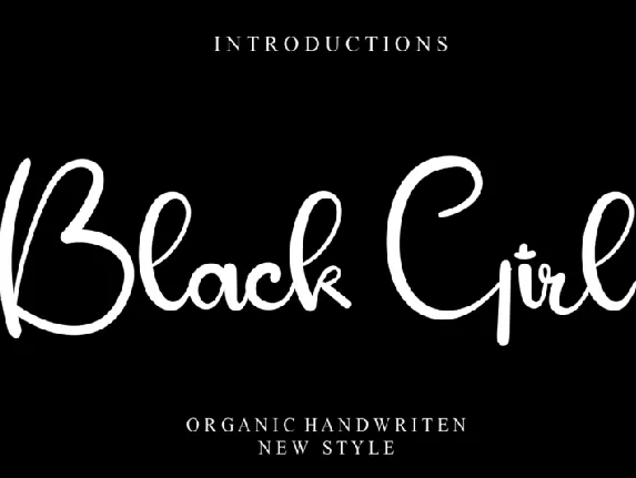 Black Girl font