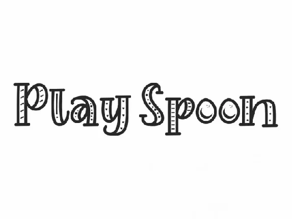 Play Spoon font