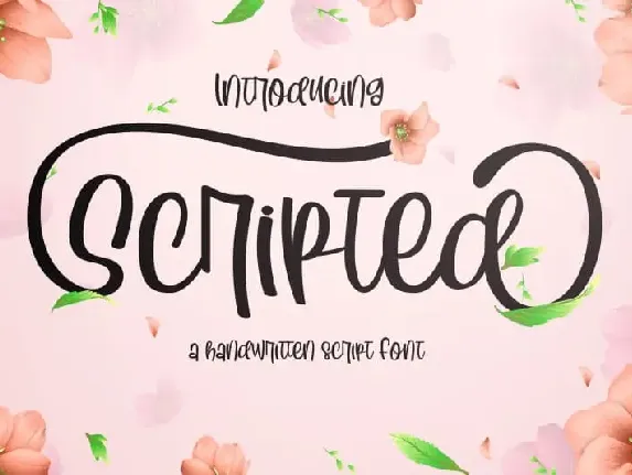 Scripted font