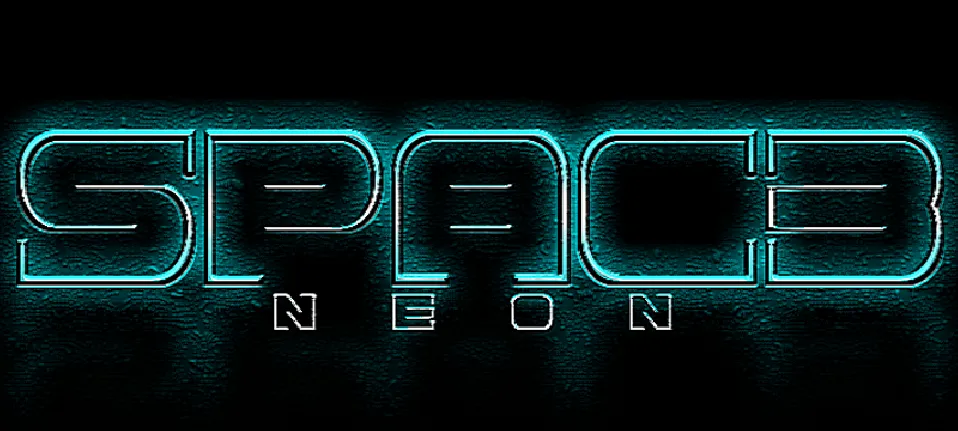 Spac3 neon font