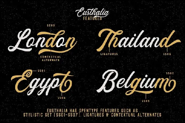 Eusthlia Family font