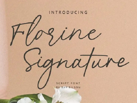 Florine Signature font