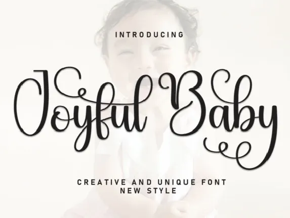 Joyful Baby Script font