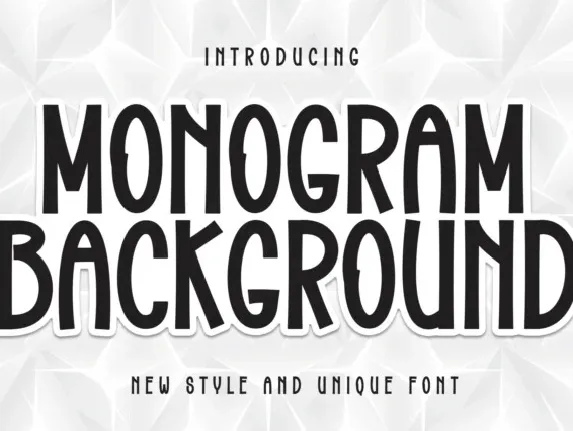 Monogram Background font