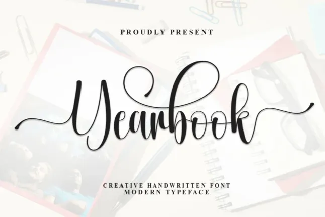 Yearbook Calligraphy font