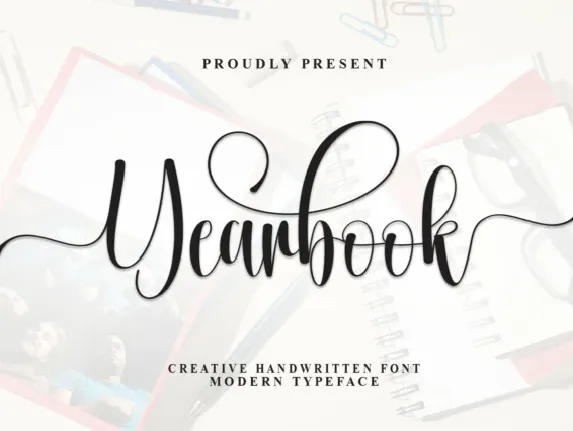 Yearbook Calligraphy font