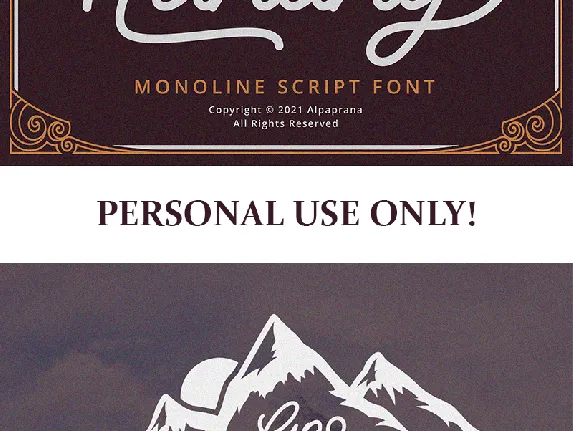 Hunting Script font