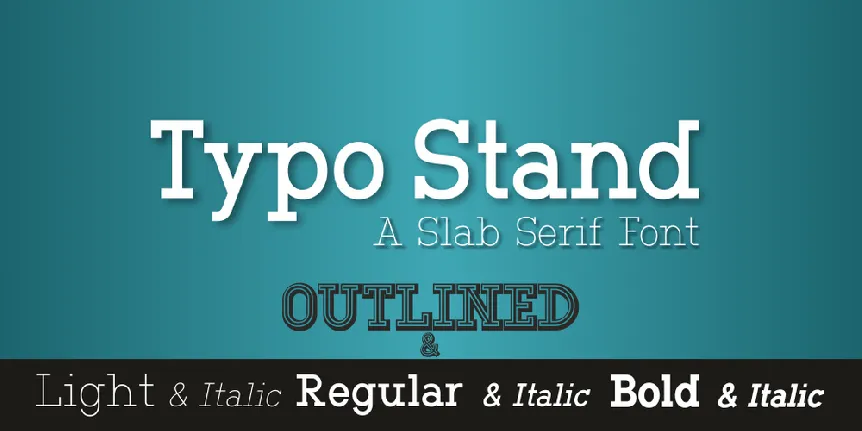 Typo Stand Demo font