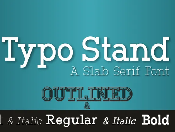 Typo Stand Demo font