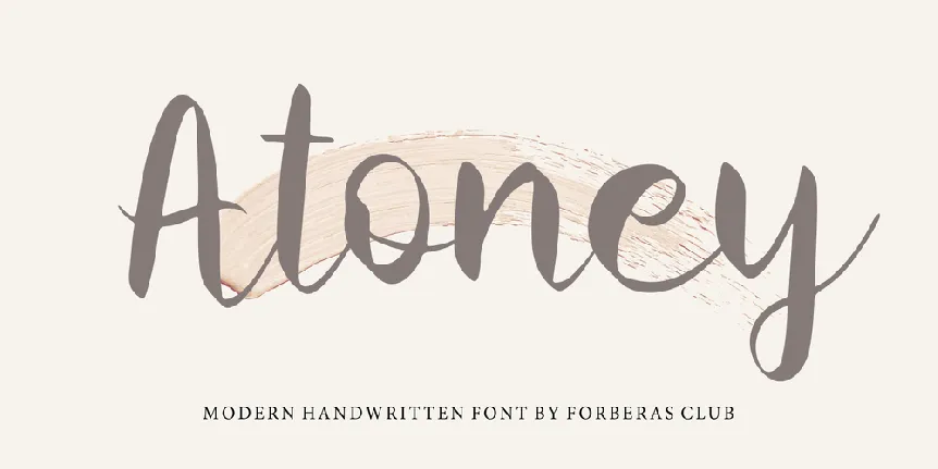 Atoney font