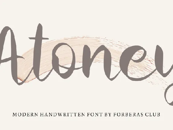 Atoney font