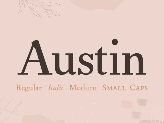 Austin Serif Family font