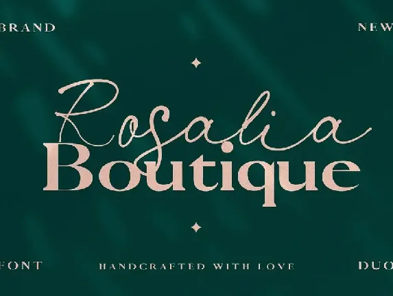 Rosalia Boutique Duo font