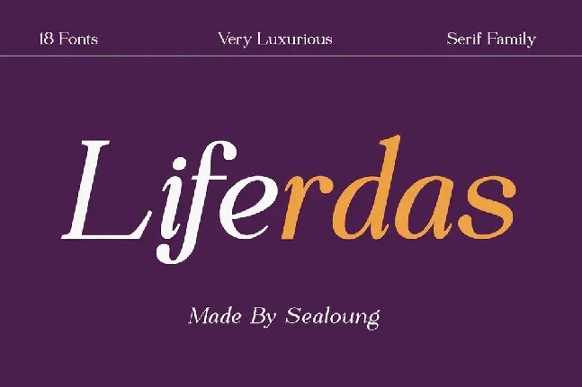 Liferdas font