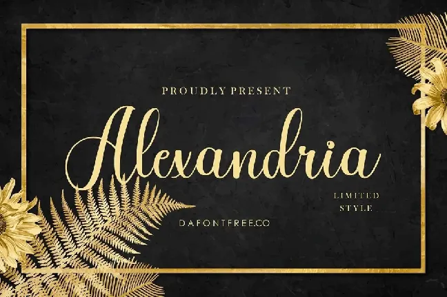 Alexandria font