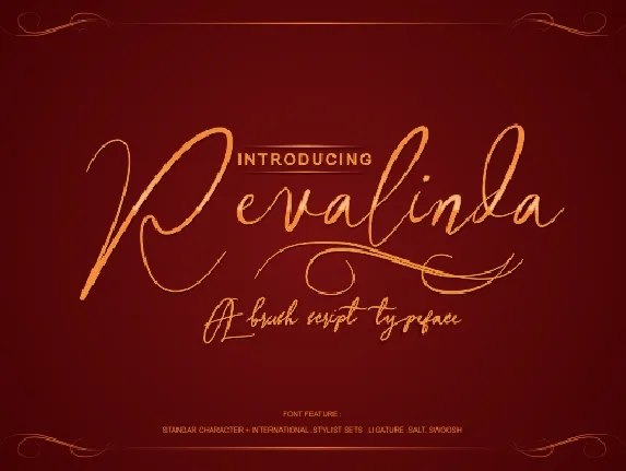 Revalinda Brush Stylist font