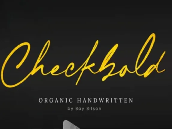 Checkbold font