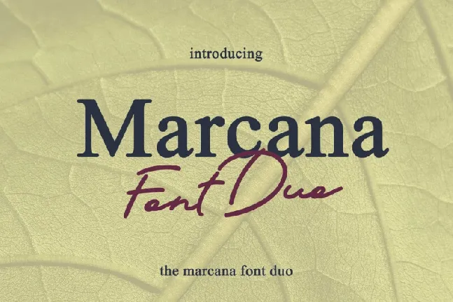 Marcana font