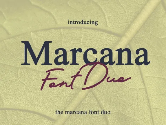 Marcana font