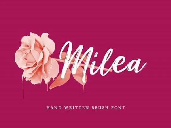 Milea Brush Duo Free font