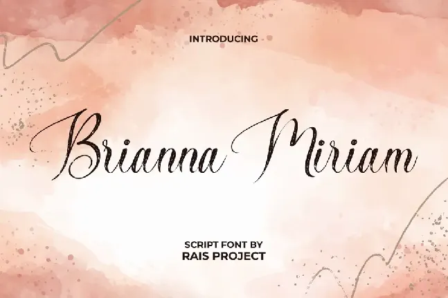 Brianna Miriam Demo font