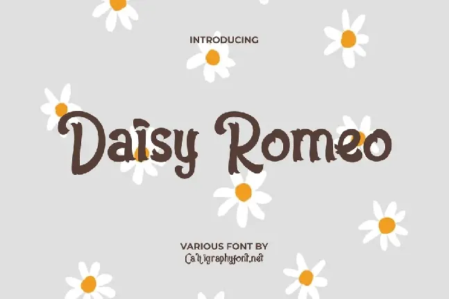 DaisyRomeoDemo font