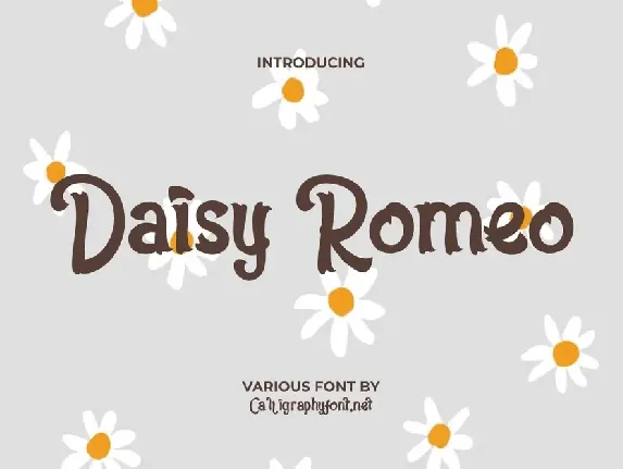 DaisyRomeoDemo font