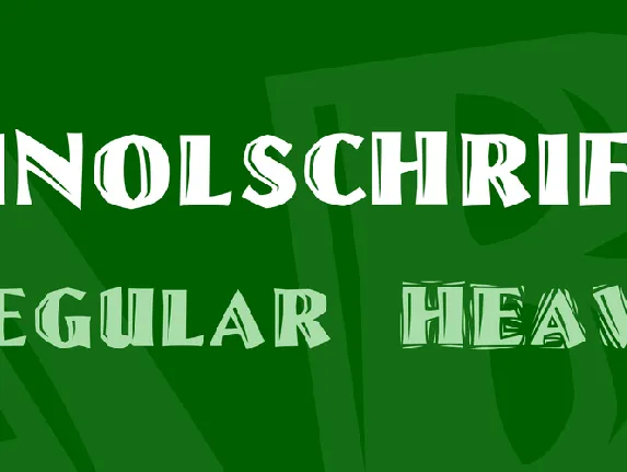 Linolschrift font