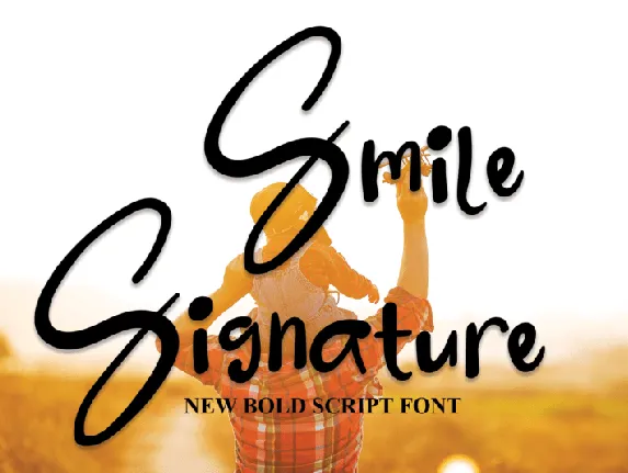 Smile Signature Typeface font