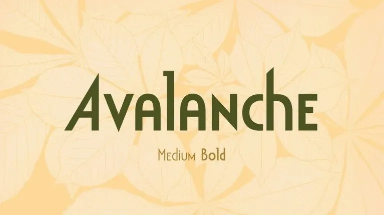 Avalanche Display Sans font