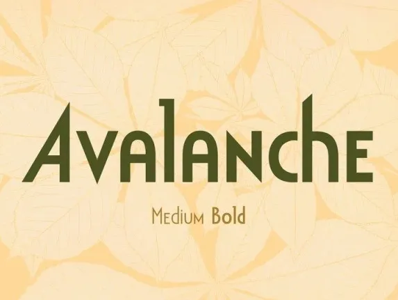 Avalanche Display Sans font