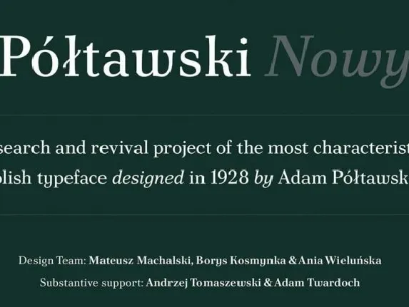 Poltawski Nowy Family font