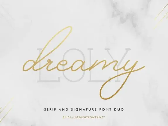 Dreamy loly Duo font