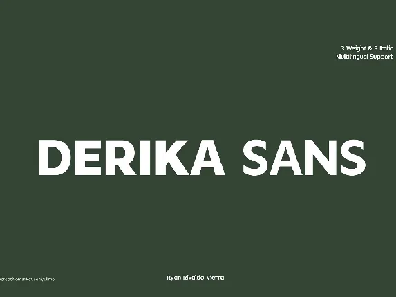 Derika Sans font