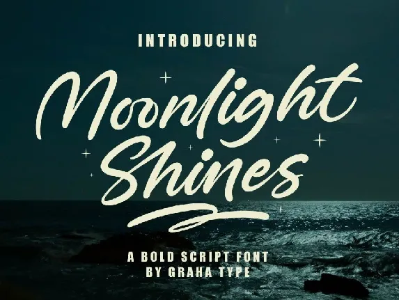 Moonlight Shines DEMO font