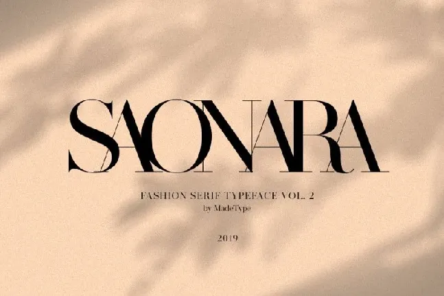 Made Saonara Serif font