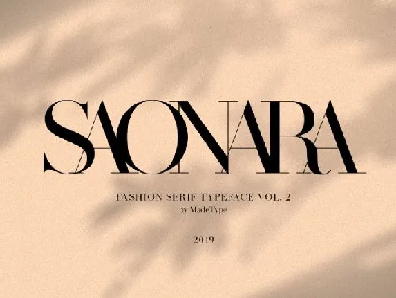 Made Saonara Serif font