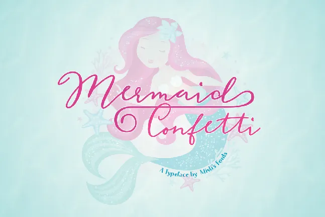 Mermaid Confetti font