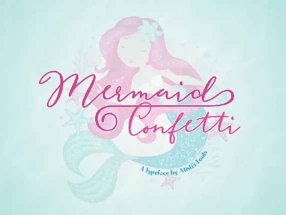 Mermaid Confetti font