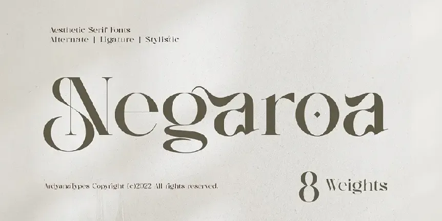 Negaroa font