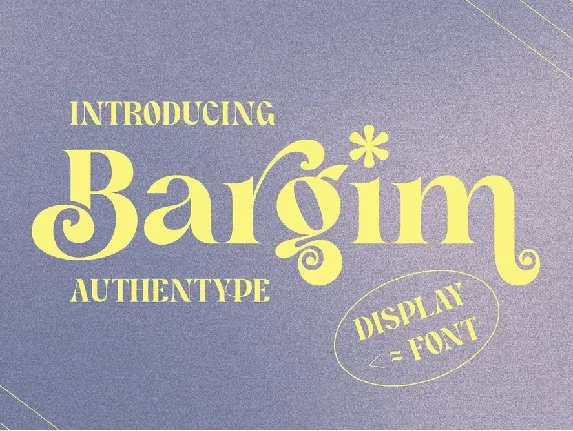 Bargim font