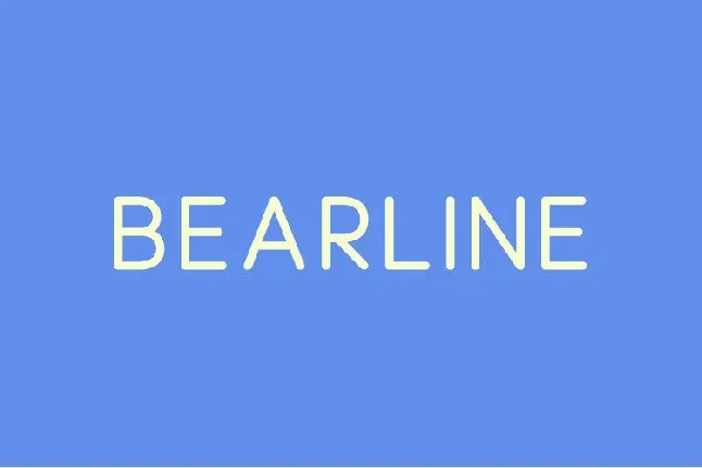 Bearline font