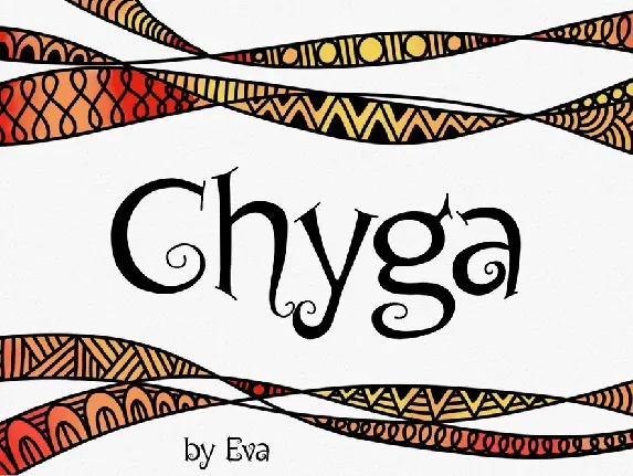 Chyga font