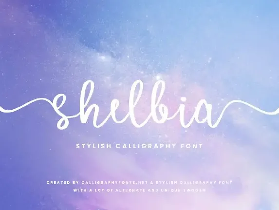 Shelbia font